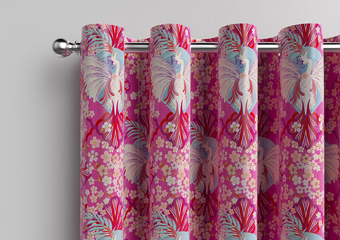 Faded Glamour, Fairground Pink - Made To Measure Curtains - Image 12